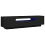 Mueble de TV con luces LED negro 160x35x40 cm de vidaXL, Muebles TV - Ref: Foro24-804428, Precio: 109,06 €, Descuento: %
