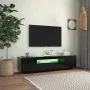 Mueble de TV con luces LED negro 160x35x40 cm de vidaXL, Muebles TV - Ref: Foro24-804428, Precio: 102,51 €, Descuento: %