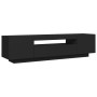Mueble de TV con luces LED negro 160x35x40 cm de vidaXL, Muebles TV - Ref: Foro24-804428, Precio: 109,06 €, Descuento: %