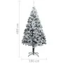 Árbol de Navidad artificial PVC verde nieve flocado 400 cm de vidaXL, Arboles de navidad - Ref: Foro24-328479, Precio: 362,78...