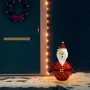 Papá Noel de Navidad decorativo con LED tela lujosa 60 cm de vidaXL, Luces de Navidad - Ref: Foro24-328497, Precio: 20,50 €, ...
