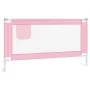 Barandilla de seguridad cama de niño rosa tela 150x25 cm de vidaXL, Barandillas de seguridad - Ref: Foro24-10202, Precio: 33,...
