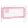 Barandilla de seguridad cama de niño rosa tela 150x25 cm de vidaXL, Barandillas de seguridad - Ref: Foro24-10202, Precio: 33,...