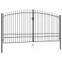 Double gate for fence with spearheads 400x248 cm by vidaXL, garden gates - Ref: Foro24-145742, Price: 430,78 €, Discount: %