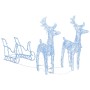 Reno y trineo adorno navideño 160 LEDs acrílico 130 cm de vidaXL, Luces de Navidad - Ref: Foro24-328520, Precio: 95,67 €, Des...