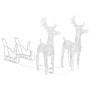Reno y trineo adorno navideño 160 LEDs acrílico 130 cm de vidaXL, Luces de Navidad - Ref: Foro24-328520, Precio: 95,67 €, Des...