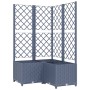 Jardinera con enrejado PP gris oscuro 80x80x136 cm de vidaXL, Maceteros y jardineras - Ref: Foro24-318255, Precio: 115,54 €, ...