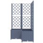 Jardinera con enrejado PP gris oscuro 80x80x136 cm de vidaXL, Maceteros y jardineras - Ref: Foro24-318255, Precio: 115,54 €, ...
