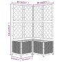 Jardinera con enrejado PP gris oscuro 80x80x136 cm de vidaXL, Maceteros y jardineras - Ref: Foro24-318255, Precio: 115,54 €, ...