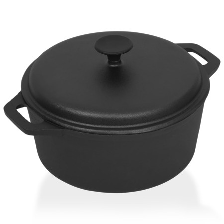 Olla de hierro fundido Ø26,5 cm de vidaXL, Ollas altas - Ref: Foro24-313362, Precio: 63,30 €, Descuento: %