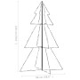 Árbol de Navidad 200 luces LED interior y exterior 98x150 cm de vidaXL, Arboles de navidad - Ref: Foro24-328574, Precio: 36,9...