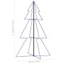 Árbol de Navidad 200 luces LED interior y exterior 98x150 cm de vidaXL, Arboles de navidad - Ref: Foro24-328577, Precio: 36,9...