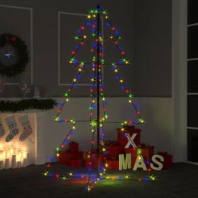 Árbol de Navidad 200 luces LED interior y exterior 98x150 cm de vidaXL, Arboles de navidad - Ref: Foro24-328579, Precio: 36,9...