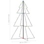 Árbol de Navidad 200 luces LED interior y exterior 98x150 cm de vidaXL, Arboles de navidad - Ref: Foro24-328579, Precio: 36,9...