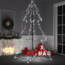 Árbol de Navidad 240 luces LED interior y exterior 118x180 cm de vidaXL, Arboles de navidad - Ref: Foro24-328583, Precio: 59,...