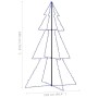 Árbol de Navidad 240 luces LED interior y exterior 118x180 cm de vidaXL, Arboles de navidad - Ref: Foro24-328584, Precio: 39,...