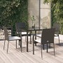 Set de muebles jardín 5 pzas con cojines ratán sintético negro en Conjuntos de jardín | Comprar online en Foru.es
