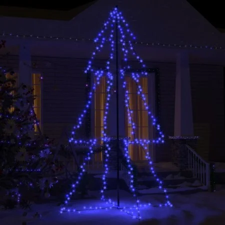 Árbol de Navidad 300 luces LED interior y exterior 120x220 cm de vidaXL, Arboles de navidad - Ref: Foro24-328589, Precio: 49,...