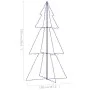 Árbol de Navidad 300 luces LED interior y exterior 120x220 cm de vidaXL, Arboles de navidad - Ref: Foro24-328589, Precio: 49,...