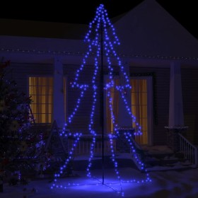 Árbol de Navidad 360 luces LED interior y exterior 143x250 cm de vidaXL, Arboles de navidad - Ref: Foro24-328594, Precio: 58,...