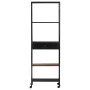 Estantería de madera de mango rugosa y hierro 60x35x180 cm de vidaXL, Librerías y estanterías - Ref: Foro24-323735, Precio: 1...