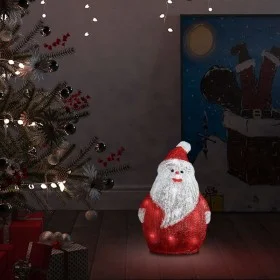Figura de Papá Noel de acrílico navideño LED 28 cm de vidaXL, Luces de Navidad - Ref: Foro24-328786, Precio: 21,63 €, Descuen...