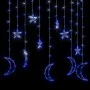 Luces estrella y luna 138 LEDs azul con control remoto de vidaXL, Luces de Navidad - Ref: Foro24-328796, Precio: 15,48 €, Des...