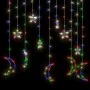 Luces estrella y luna 138 LEDs de colores con control remoto de vidaXL, Luces de Navidad - Ref: Foro24-328797, Precio: 19,29 ...