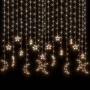 Luces estrella y luna 345 LEDs blanco cálido con control remoto de vidaXL, Luces de Navidad - Ref: Foro24-328798, Precio: 29,...