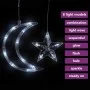 Luces estrella y luna 345 LEDs blanco frío con control remoto de vidaXL, Luces de Navidad - Ref: Foro24-328799, Precio: 27,81...