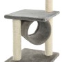 Rascador para gatos con poste rascador de sisal 65 cm gris en Mobiliario para gatos | Comprar online en Foru.es