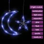 Luces estrella y luna 345 LEDs azul con control remoto de vidaXL, Luces de Navidad - Ref: Foro24-328800, Precio: 27,66 €, Des...