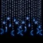 Luces estrella y luna 345 LEDs azul con control remoto de vidaXL, Luces de Navidad - Ref: Foro24-328800, Precio: 27,66 €, Des...