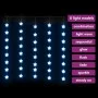 Cortina de luces estrellas 200 LEDs azul 8 funciones de vidaXL, Luces de Navidad - Ref: Foro24-328804, Precio: 14,90 €, Descu...