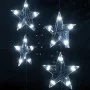 Cortina de luces estrellas 500 LEDs blanco cálido 8 funciones de vidaXL, Luces de Navidad - Ref: Foro24-328807, Precio: 56,60...