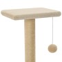 Rascador para gatos con poste rascador de sisal 65 cm beige en Mobiliario para gatos | Comprar online en Foru.es