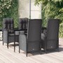 Set de muebles jardín 5 pzas con cojines ratán sintético negro en Conjuntos de jardín | Comprar online en Foru.es