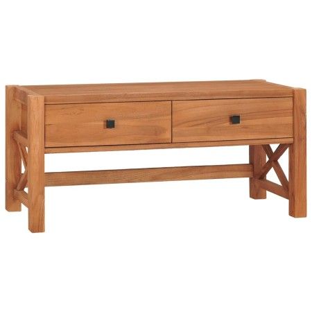 Mueble de TV de madera de teca 100x40x45 cm de vidaXL, Muebles TV - Ref: Foro24-325266, Precio: 112,09 €, Descuento: %