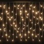 Cortina luces carámbano 10m 400 LED blanco cálido 8 funciones de vidaXL, Luces de Navidad - Ref: Foro24-328908, Precio: 36,52...