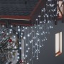 Cortina luces carámbano 10m 400 LED blanco frío 8 funciones de vidaXL, Luces de Navidad - Ref: Foro24-328911, Precio: 28,62 €...