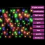 Cortina luces carámbano 10 m 400 LEDs de colores 8 funciones de vidaXL, Luces de Navidad - Ref: Foro24-328915, Precio: 32,31 ...