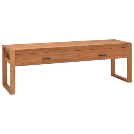 Mueble de TV de madera de teca 140x40x45 cm de vidaXL, Muebles TV - Ref: Foro24-325273, Precio: 183,21 €, Descuento: %