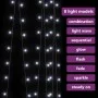 Cortina de luces LED 300 LED blanco frío 8 funciones 3x3 m de vidaXL, Luces de Navidad - Ref: Foro24-328928, Precio: 23,28 €,...