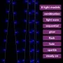 Cortina luces carámbano 3x3 m 300 LEDs azul 8 funciones de vidaXL, Luces de Navidad - Ref: Foro24-328930, Precio: 20,73 €, De...