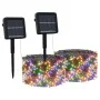 Tiras de luces solares LED 2 uds de colores interior/exterior de vidaXL, Luces de Navidad - Ref: Foro24-328950, Precio: 30,65...