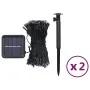 Tiras de luces solares LED 2 uds de colores interior/exterior de vidaXL, Luces de Navidad - Ref: Foro24-328950, Precio: 30,65...