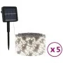 Tiras de luces solares LED 5 uds blanco frío interior/exterior de vidaXL, Luces de Navidad - Ref: Foro24-328952, Precio: 77,5...