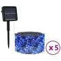 Tiras de luces solares LED 5 uds azul interior/exterior de vidaXL, Luces de Navidad - Ref: Foro24-328953, Precio: 63,13 €, De...