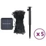 Tiras de luces solares LED 5 uds azul interior/exterior de vidaXL, Luces de Navidad - Ref: Foro24-328953, Precio: 63,13 €, De...