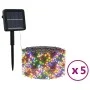 Tiras de luces solares LED 5 uds de colores interior/exterior de vidaXL, Luces de Navidad - Ref: Foro24-328954, Precio: 63,13...